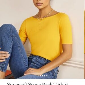BODEN Supersoft Scoop Back T-Shirt sz 10 worn once!